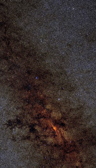2 Micron All Sky Survey (2MASS) mosaic of the center of the Milky Way