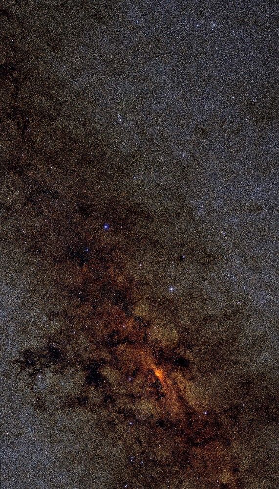 2 Micron All Sky Survey (2MASS) mosaic of the center of the Milky Way