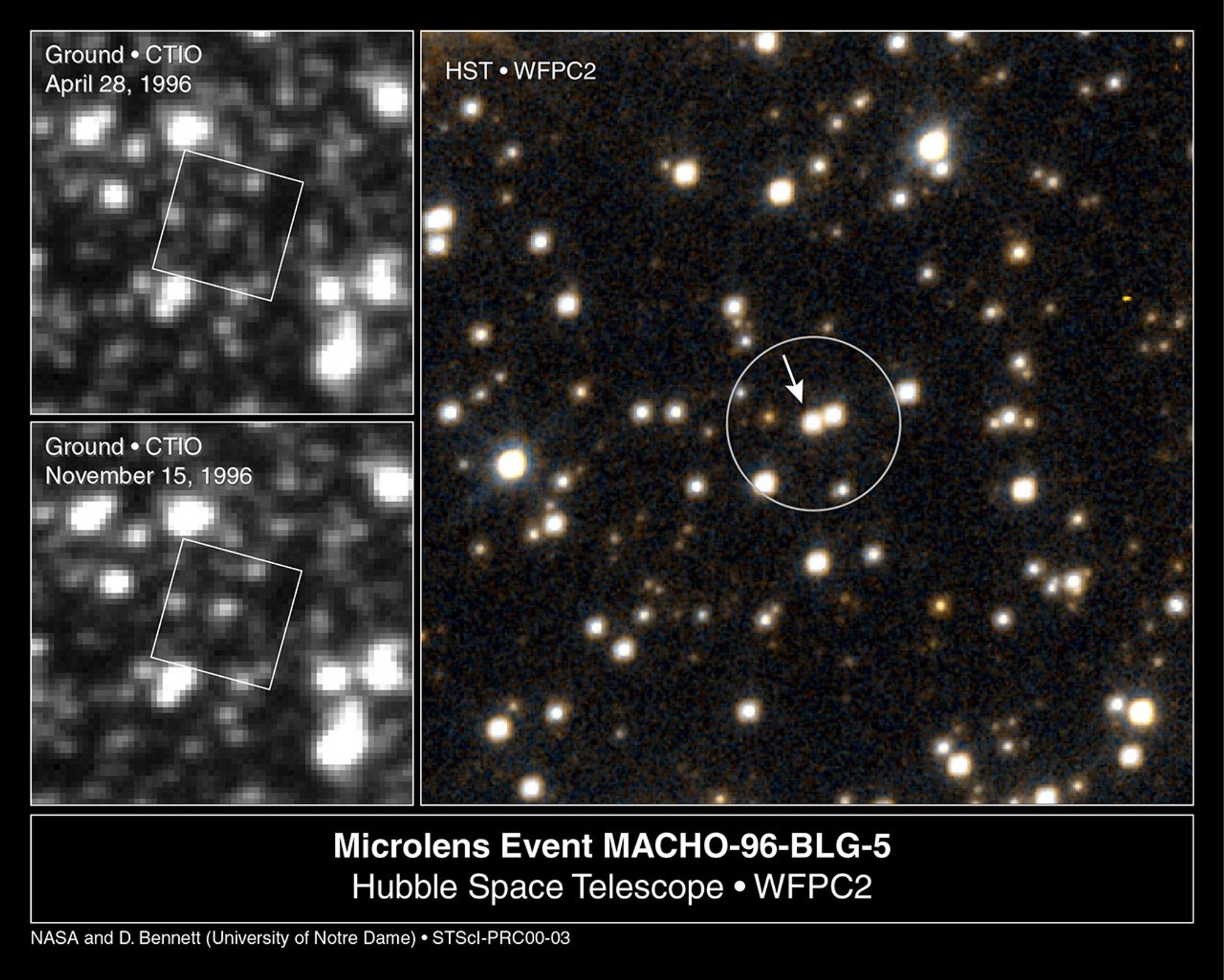 Lone Black Hole Passes in Front of Star