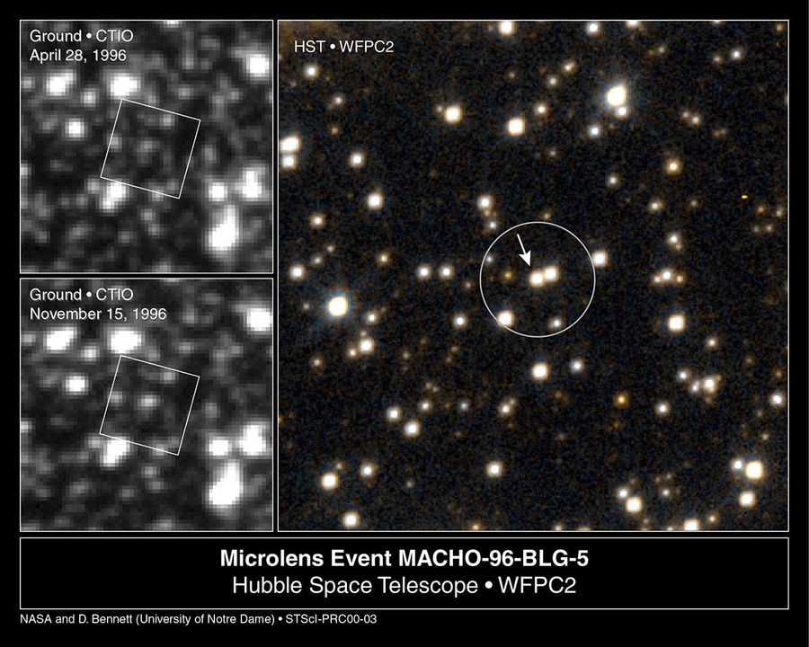 Lone Black Hole Passes in Front of Star