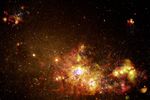 Fireworks of Star Formation Light Up Galaxy NGC 4214