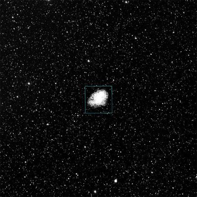 DSS 1 degree, VLT field outlined