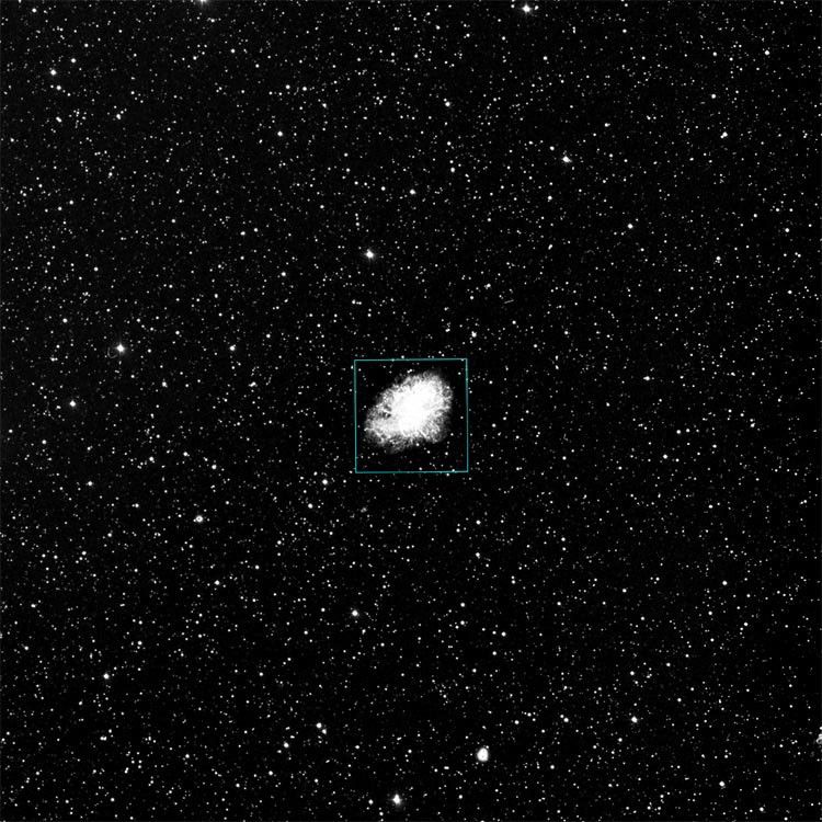 DSS 1 degree, VLT field outlined