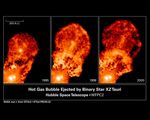 Hot Gas Bubble Ejected by Young Binary Star System XZ Tauri