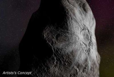 Centaur's Bright Surface Spot Could be Crater of Fresh Ice