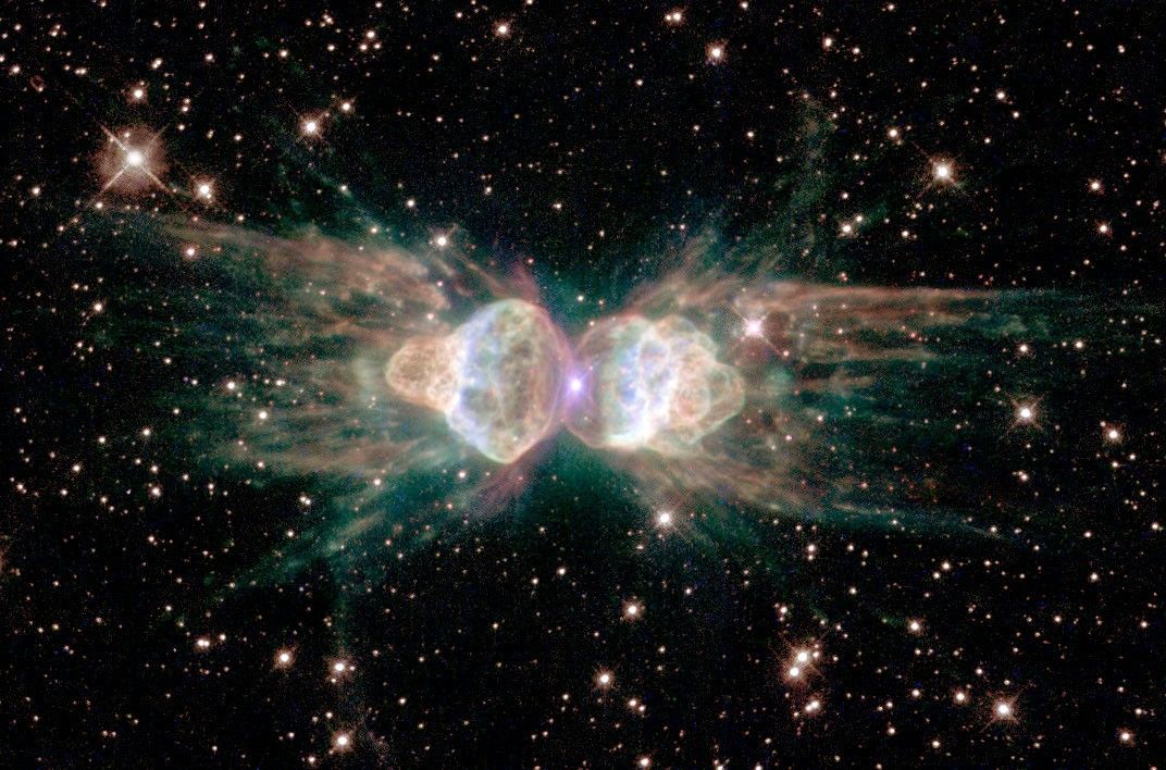 The Ant Nebula (Menzel 3): Fiery Lobes Protrude From Dying, Sun-like Star