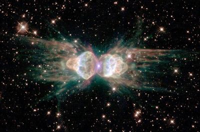The Ant Nebula (Menzel 3): Fiery Lobes Protrude From Dying, Sun-like Star