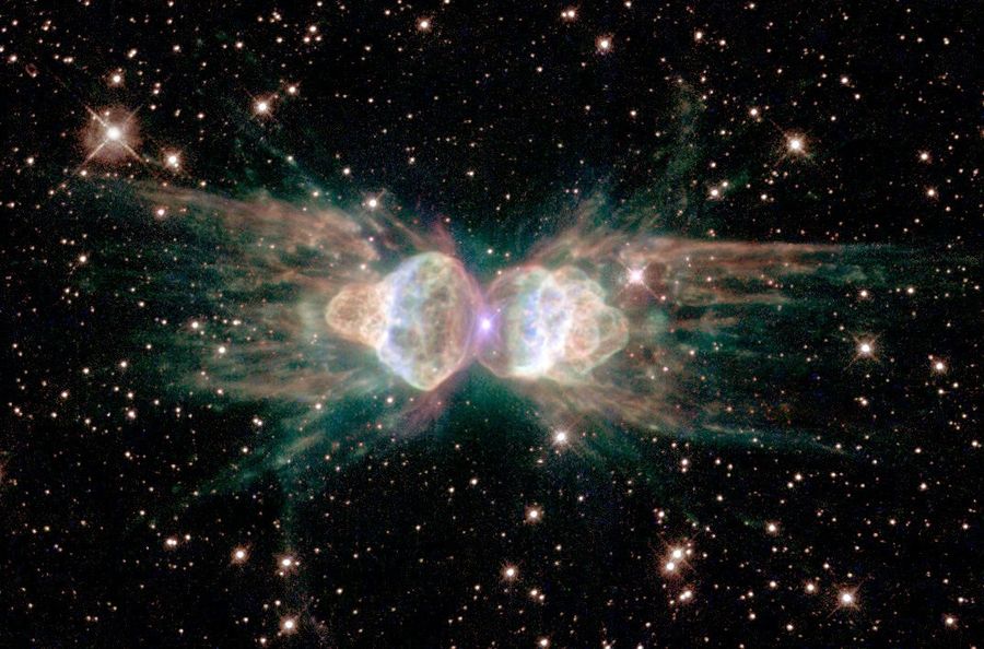 The Ant Nebula (Menzel 3): Fiery Lobes Protrude From Dying, Sun-like Star