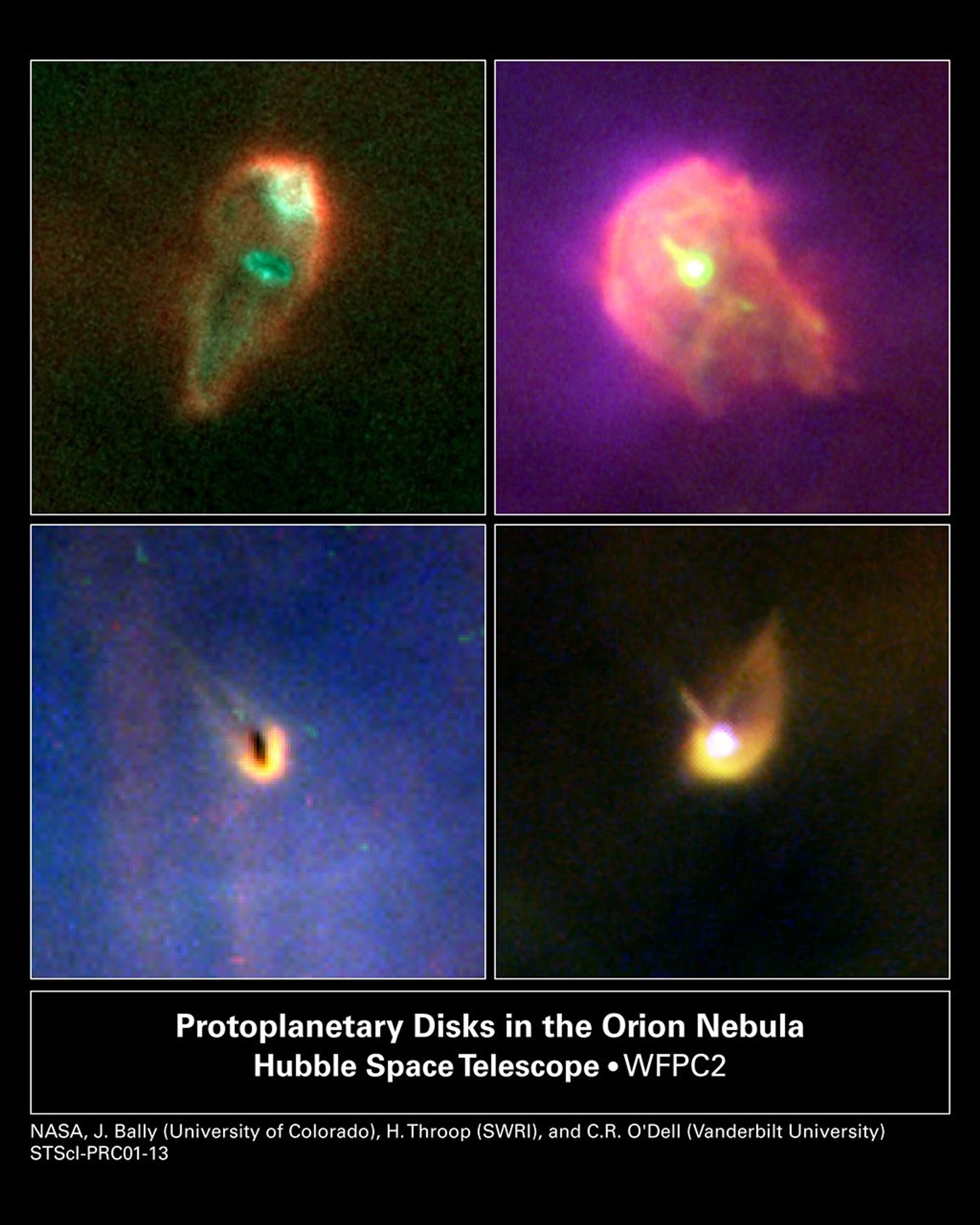 Orion Nebula's Planetary Nurseries Torched By Radiation from Hot Star