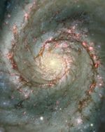 The Heart of the Whirlpool Galaxy