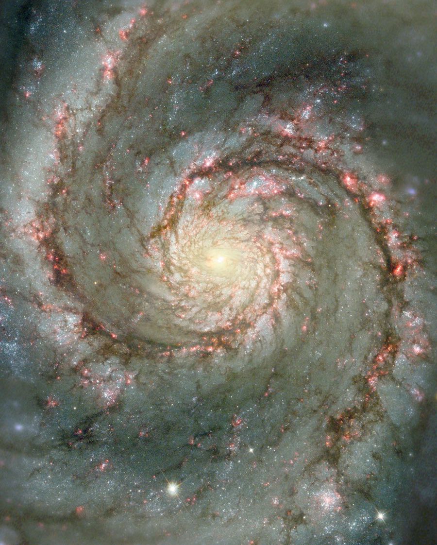 The Heart of the Whirlpool Galaxy
