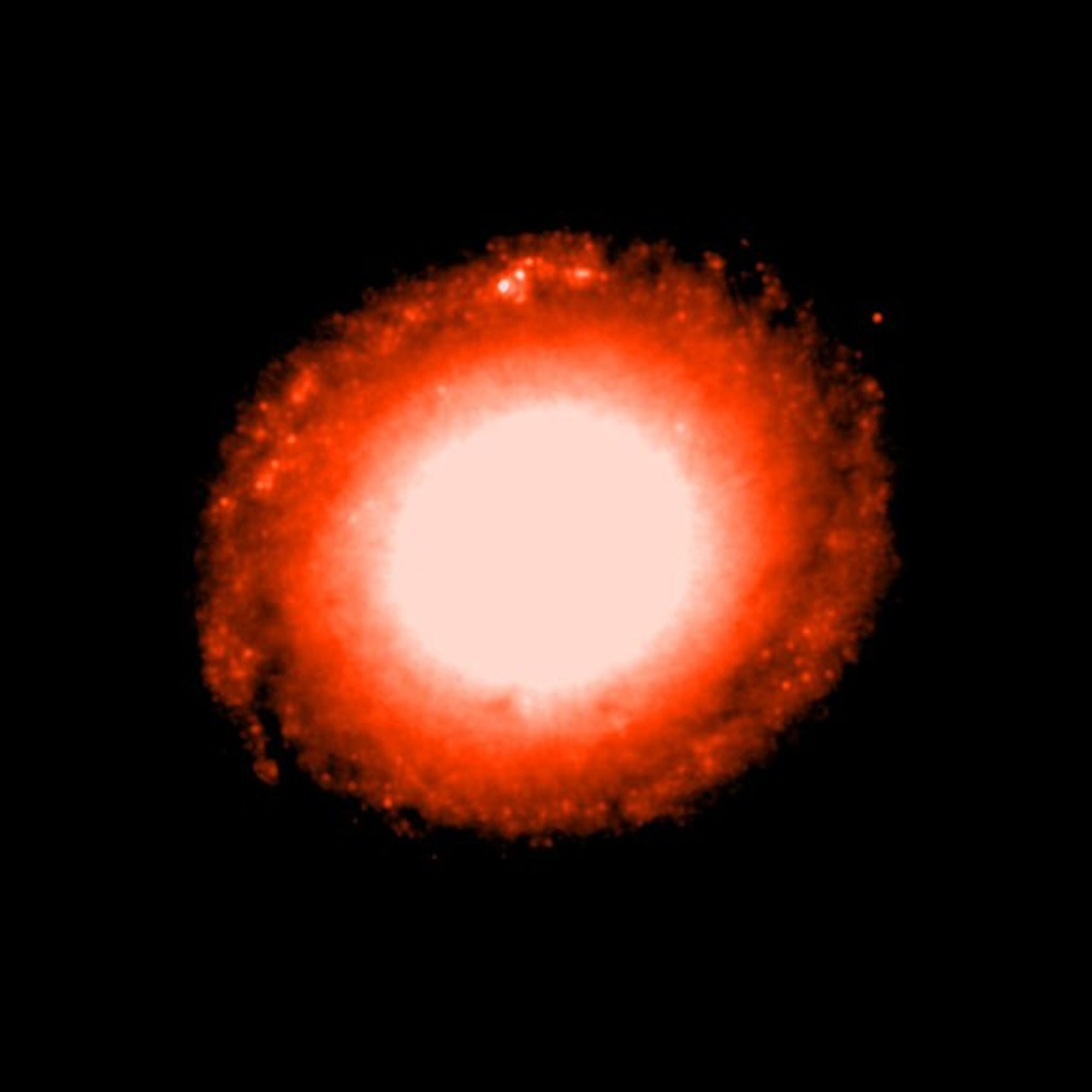 Barred Spiral Galaxy NGC 1512 in Infrared Light
