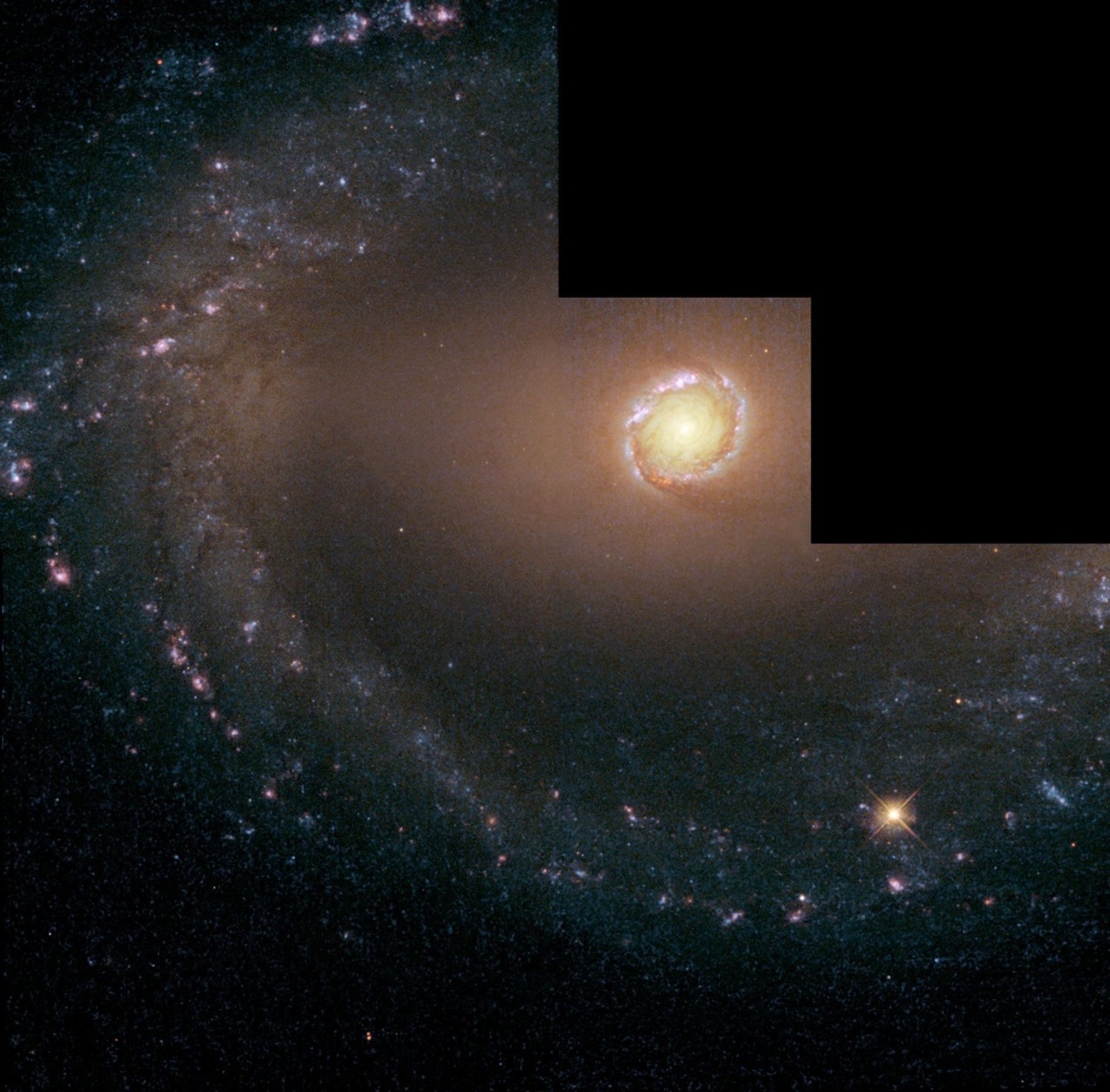 Wide view of Barred Spiral Galaxy NGC 1512