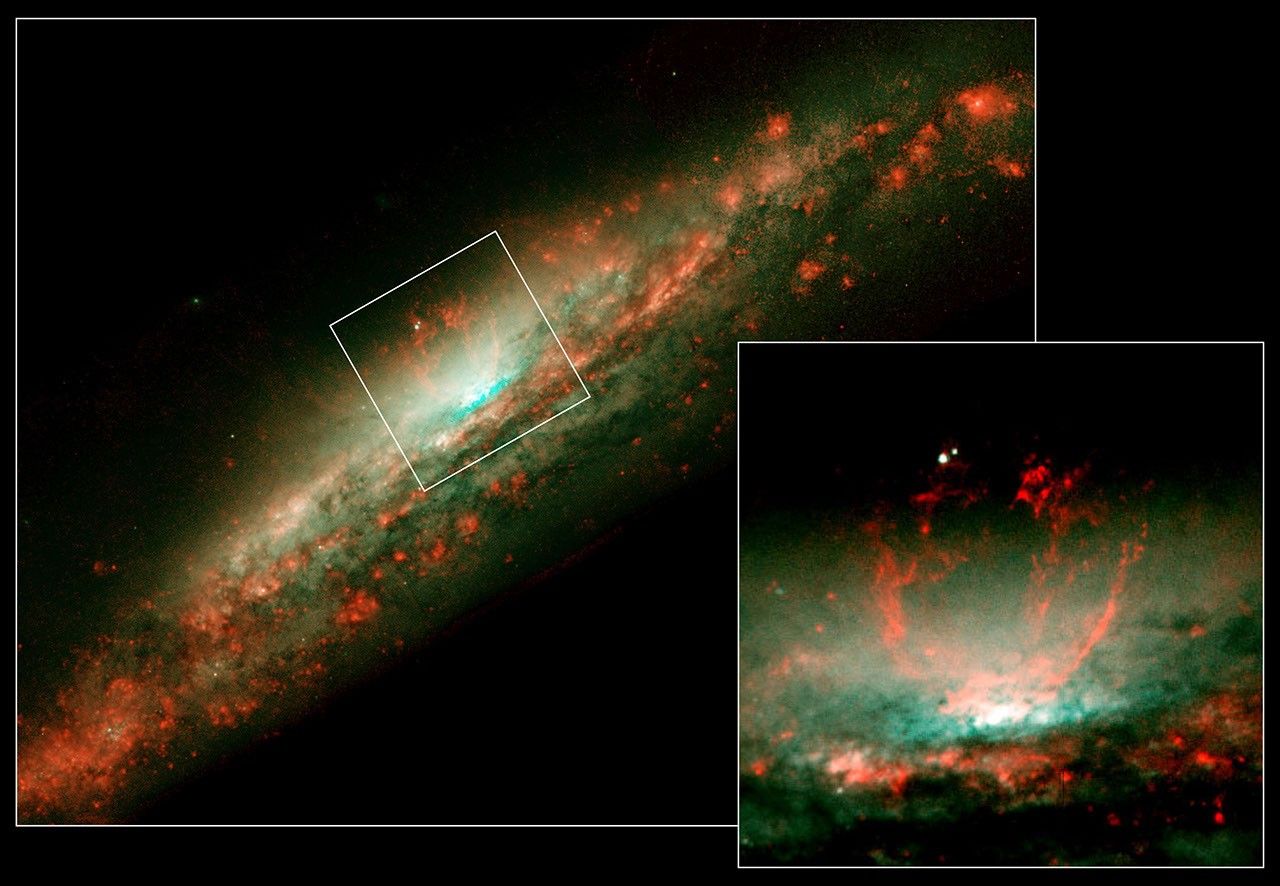 Burst of Star Formation Drives Bubble in Galaxy NGC 3079's Core