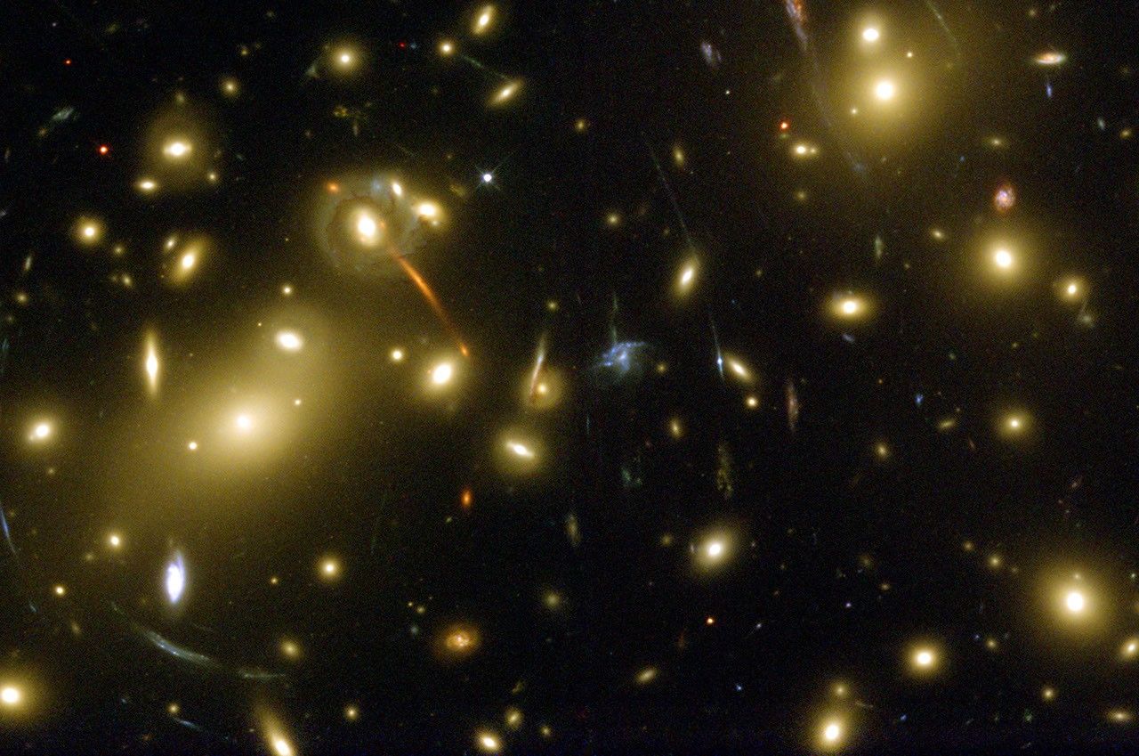 Galaxy Cluster Abell 2218's "Gravitational Lens"