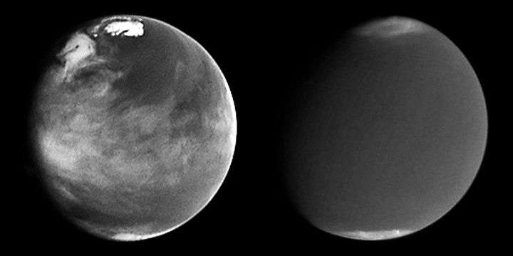 Comparison of Martian Atmospheric Activity From 1997 and 2001
