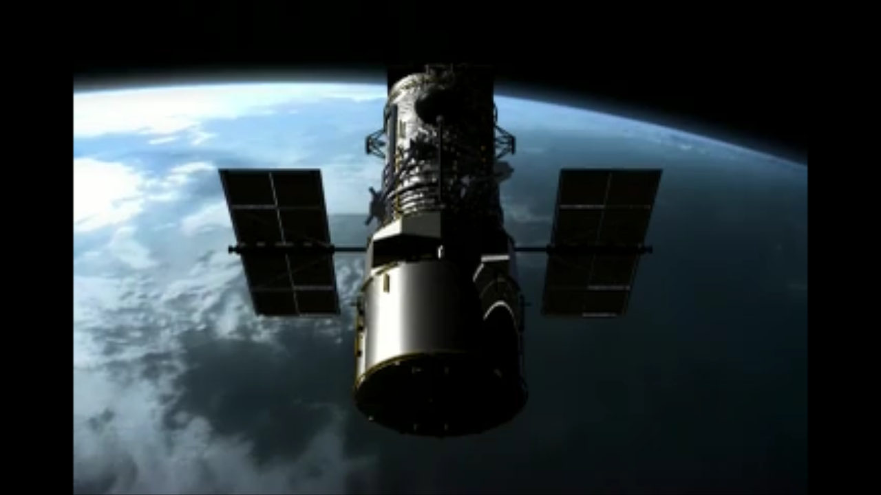 HST In Orbit – Quarter Turn