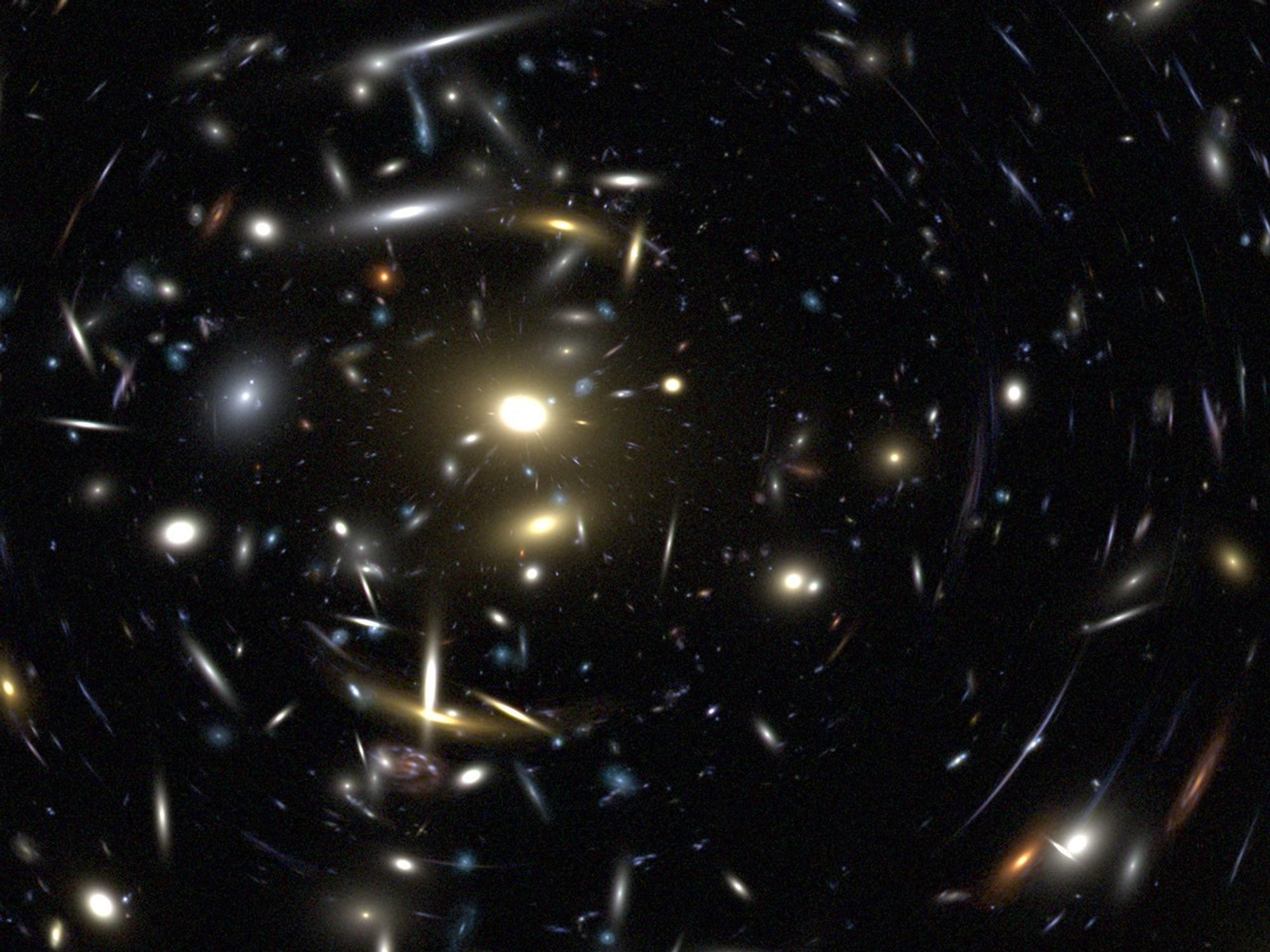 Galaxy Cluster Imaged by ACS/WFC Detail (Simulation)