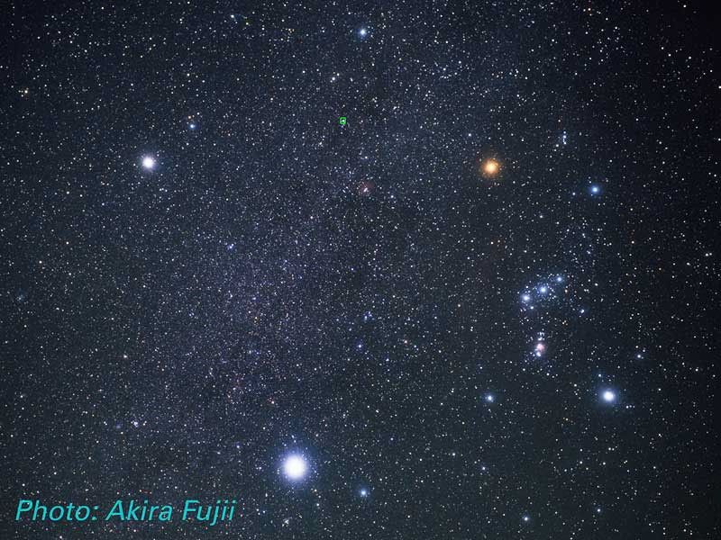 Constellation Monoceros, Orion, Canis Major, Canis Minor; Location of the Cone Nebula