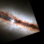 Close-Up of Edge-On Galaxy NGC 4013