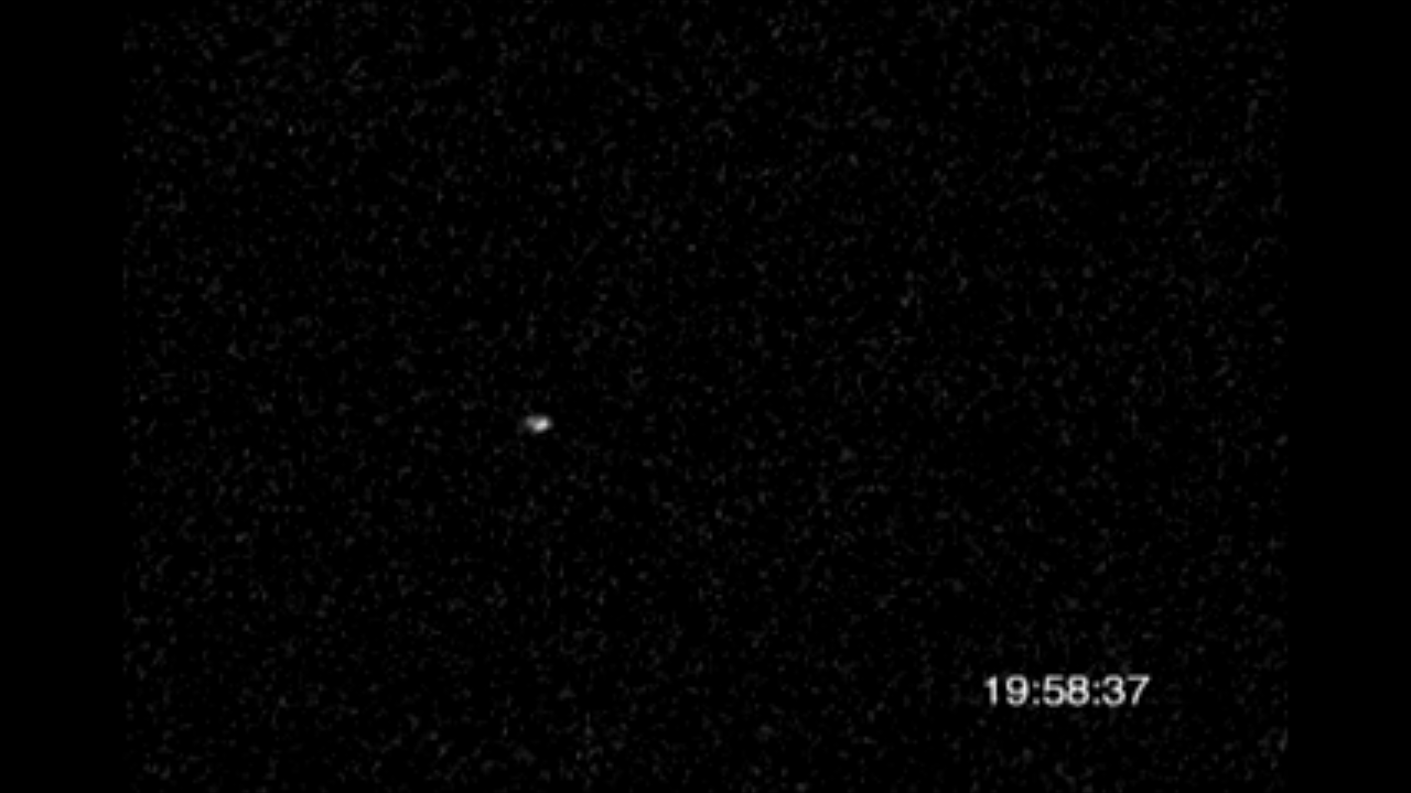 Kuiper Belt Object Moving Through Frame