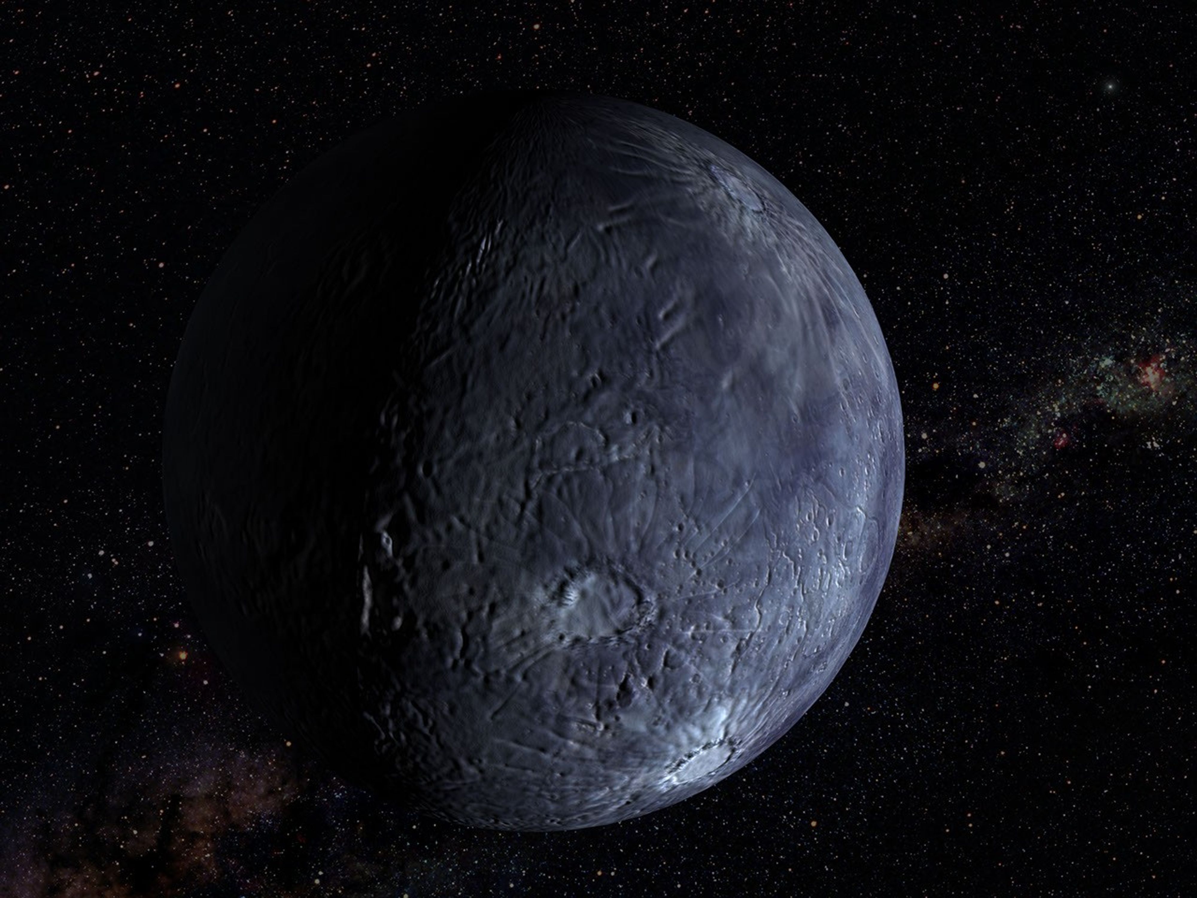 Artist's View of Kuiper Belt Object "Quaoar"