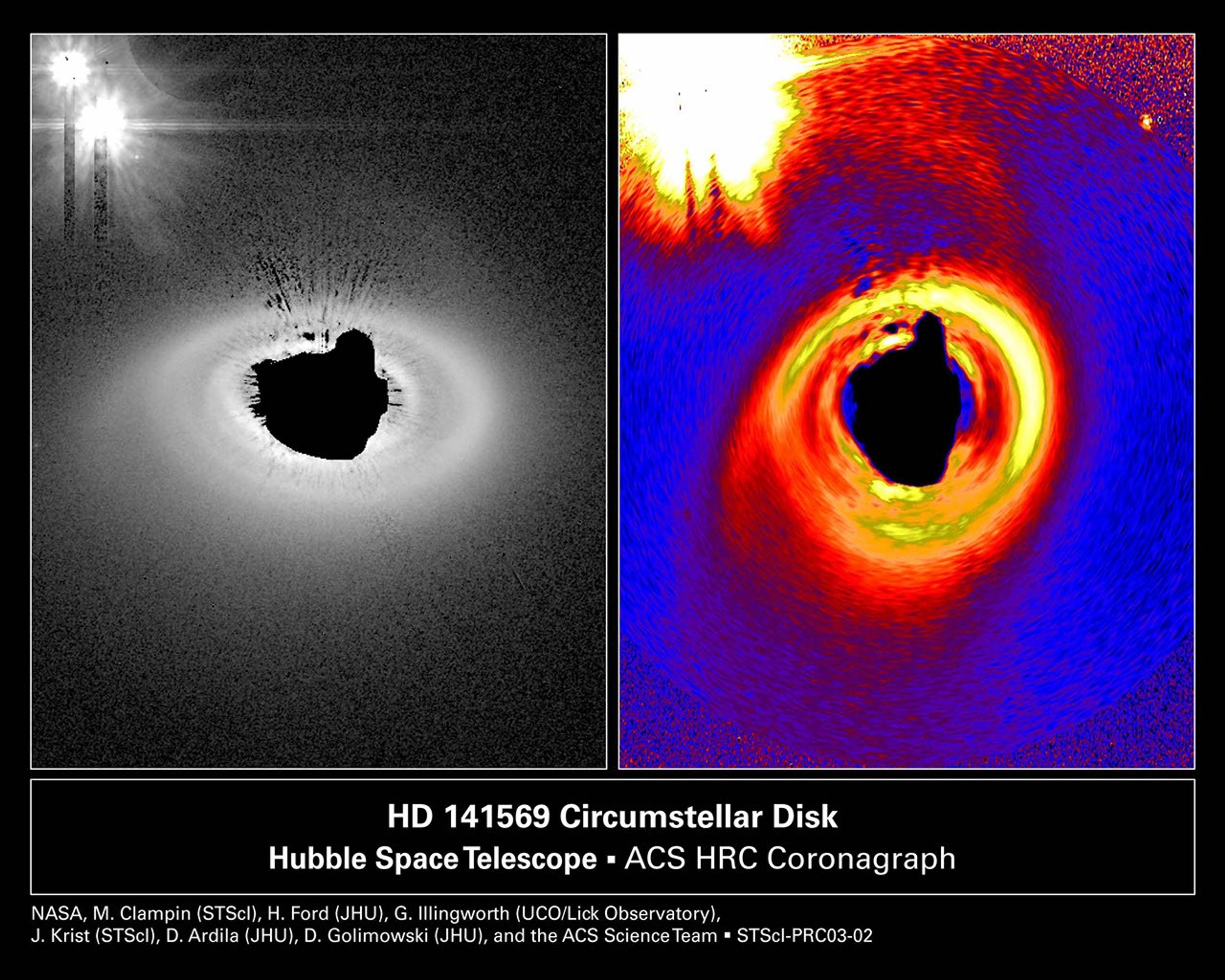 Complex Dust Disk, Expected Birthplace of Planets, Around Star HD 141569A