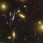 Galaxies Magnified by Galaxy Cluster Abell 1689's "Gravitational Lens"