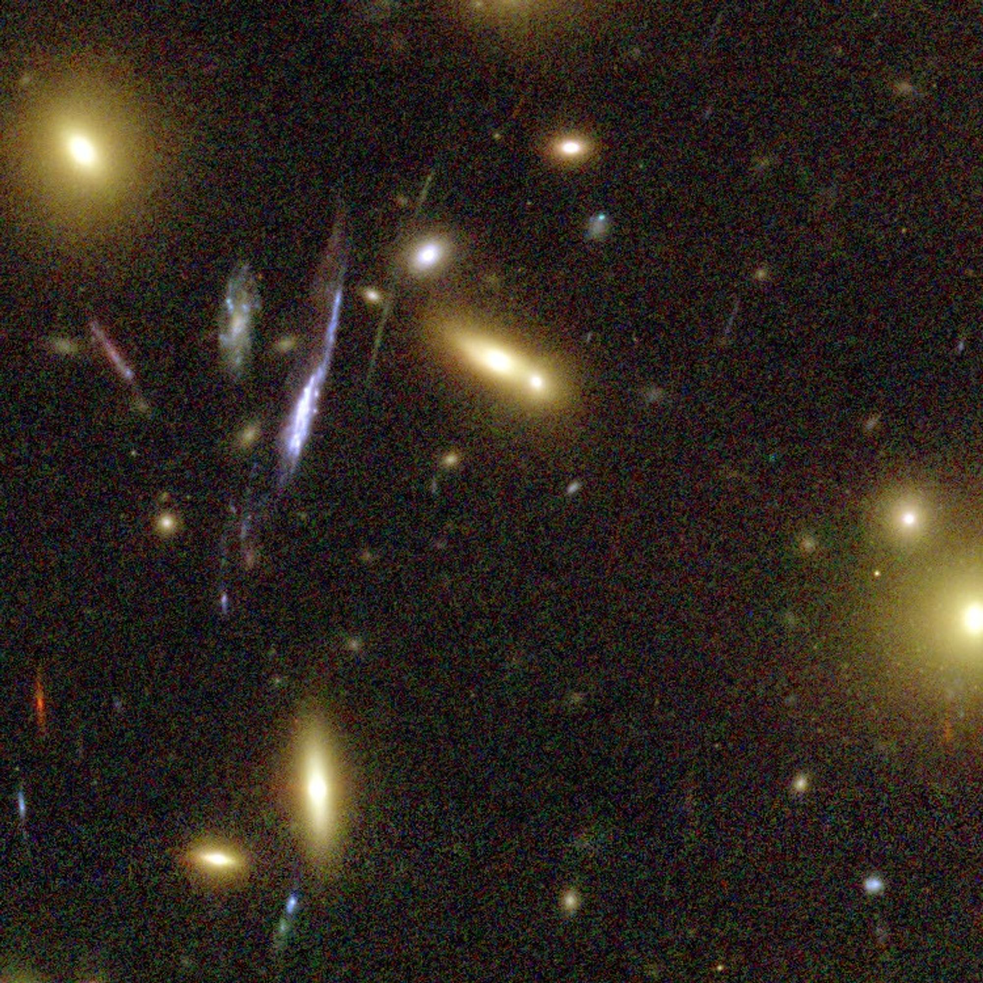 Galaxies Magnified by Galaxy Cluster Abell 1689's "Gravitational Lens"