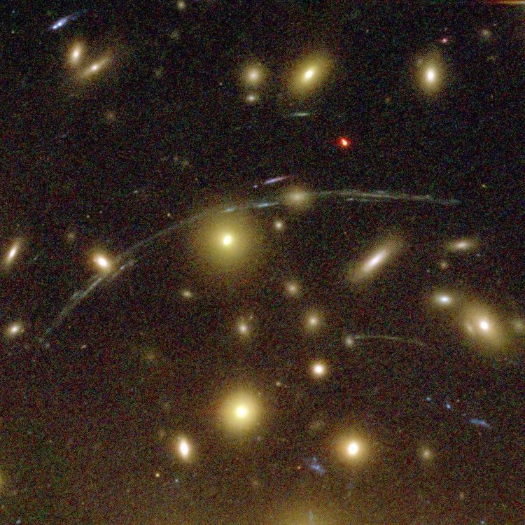 Galaxies Magnified by Galaxy Cluster Abell 1689's "Gravitational Lens"