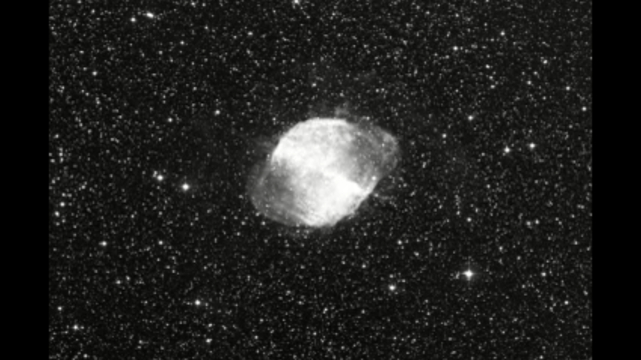 Zoom into Dumbbell Nebula