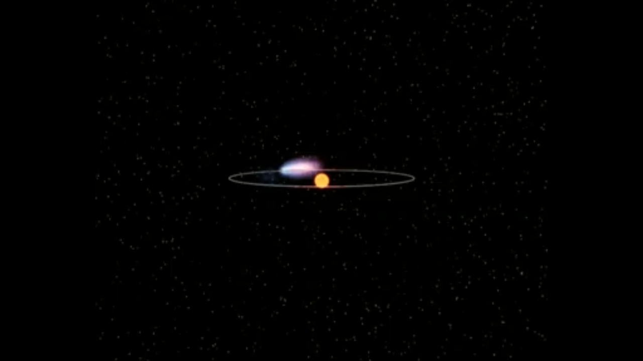Extrasolar Planet Orbiting Parent Star