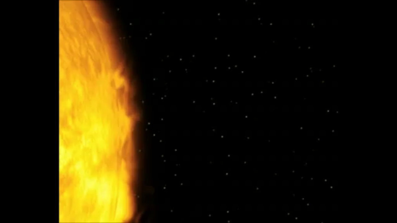 Close-Up, Extrasolar Planet Orbiting Star