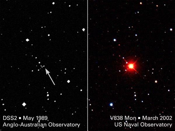 V838 Mon Before and During Outburst
