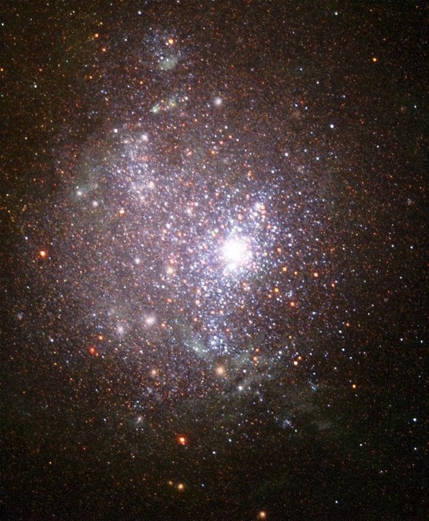 A Blaze of Stars in the Core of Dwarf Galaxy NGC 1705