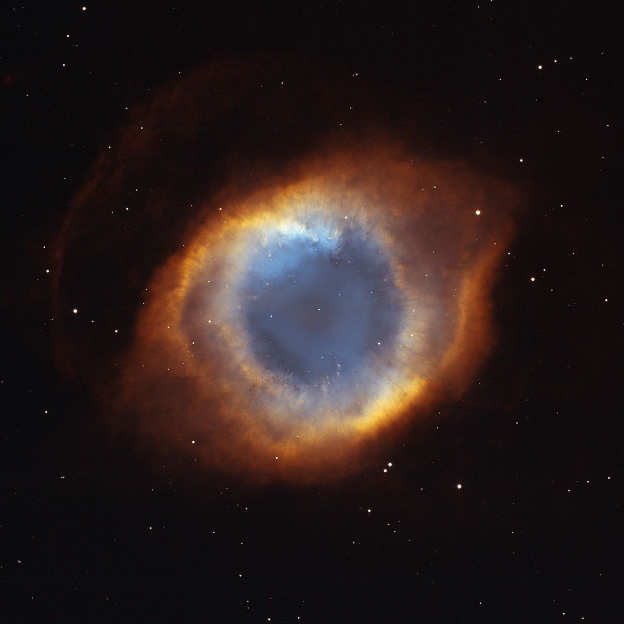 Iridescent Glory of Nearby Helix Nebula