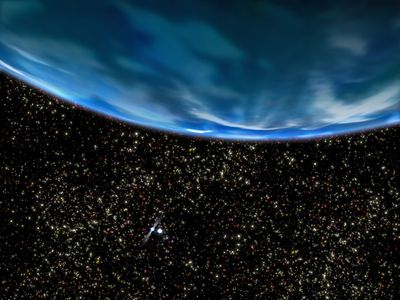 Artist’s View of Planetary System in Globular Cluster M4
