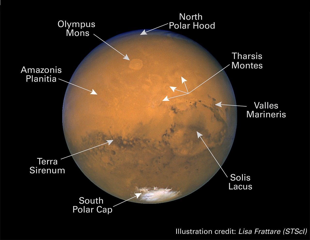 Mars: August 27, 2003 (Annotated)