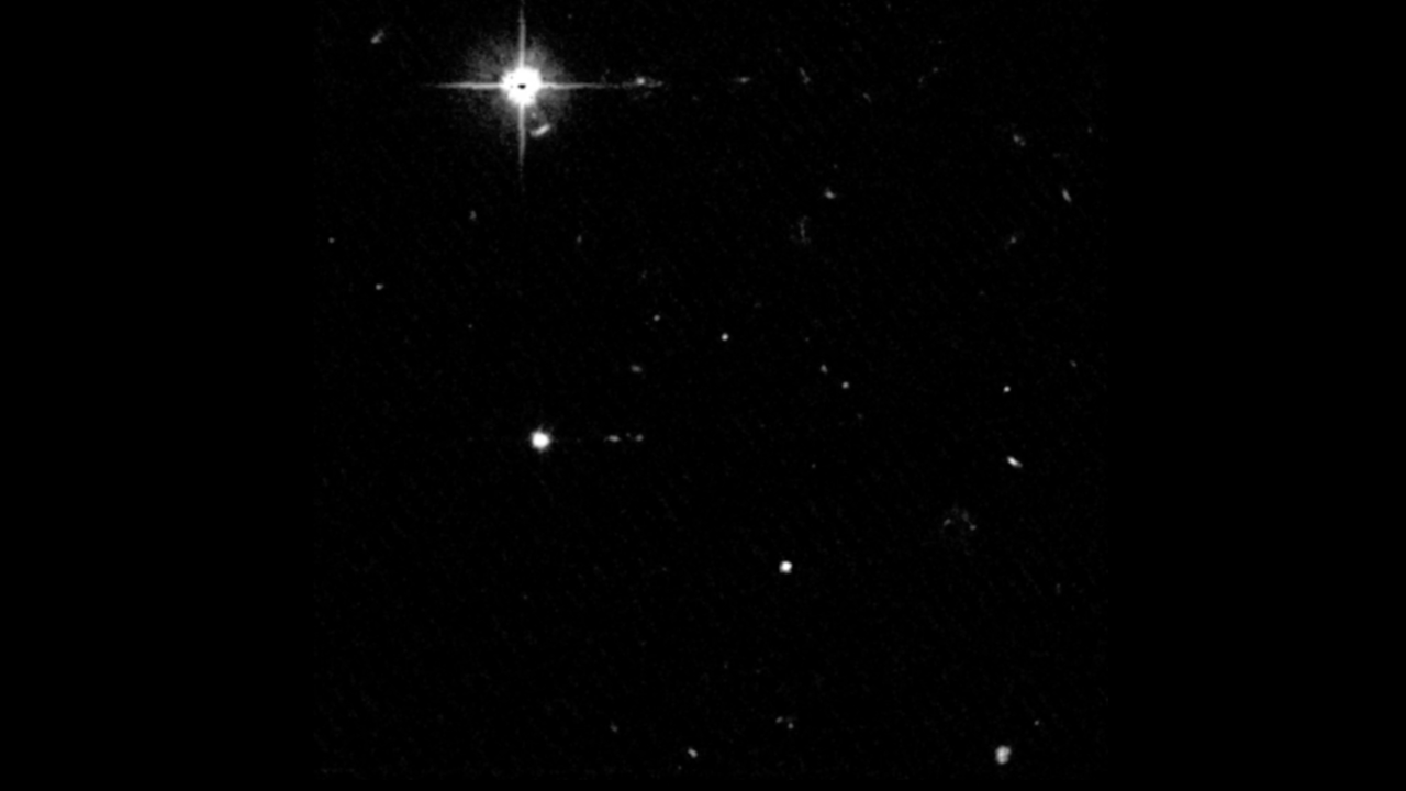 Successive Frames Showing KBO 2000 FV53 Moving Across the Field