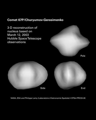 3-D Reconstruction of Comet 67P/Churyumov-Gerasimenko’s Nucleus