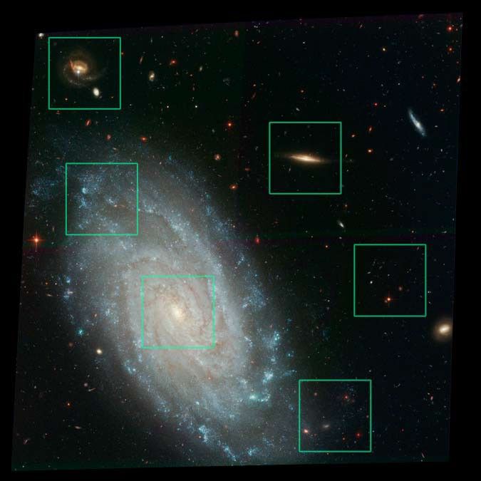Details of Galaxy NGC 3370 From ACS Image