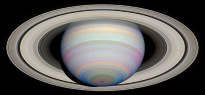 Saturn’s Rings in Infrared Light