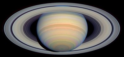 Saturn ‘s Rings in Visible Light