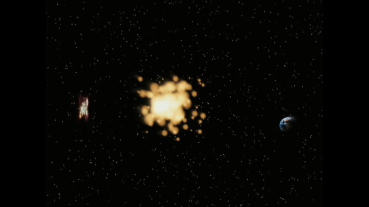 Gravitational Lens Animation: Light Bent by Foreground Galaxy Cluster