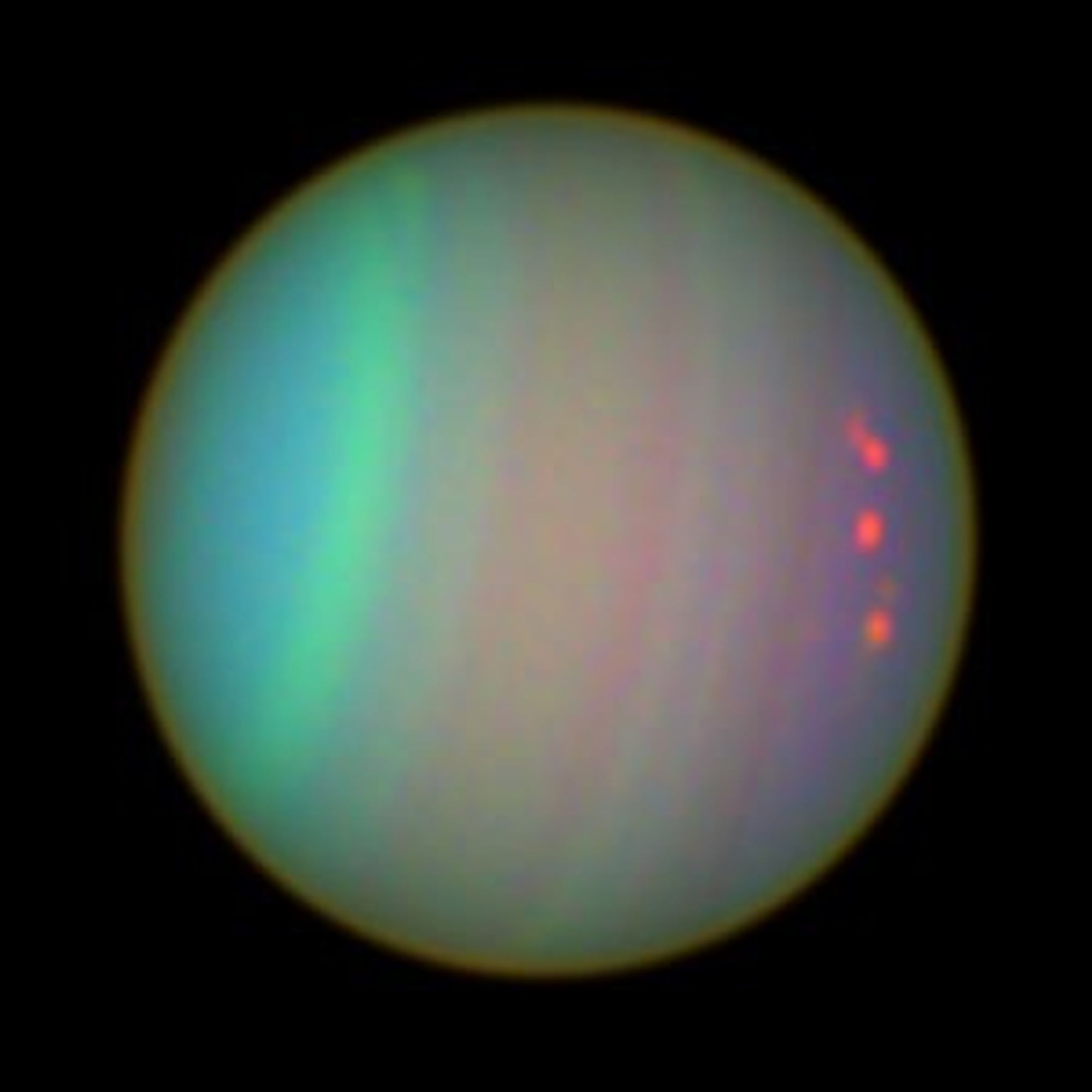 Uranus as Seen with Color Filters