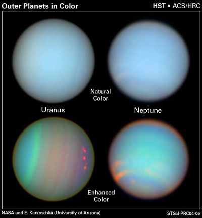 The Colorful Lives of the Outer Planets
