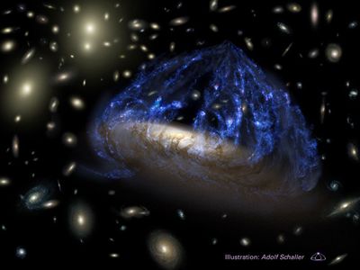 Artist’s View of C153 in Abell 2125 (original, uncropped)