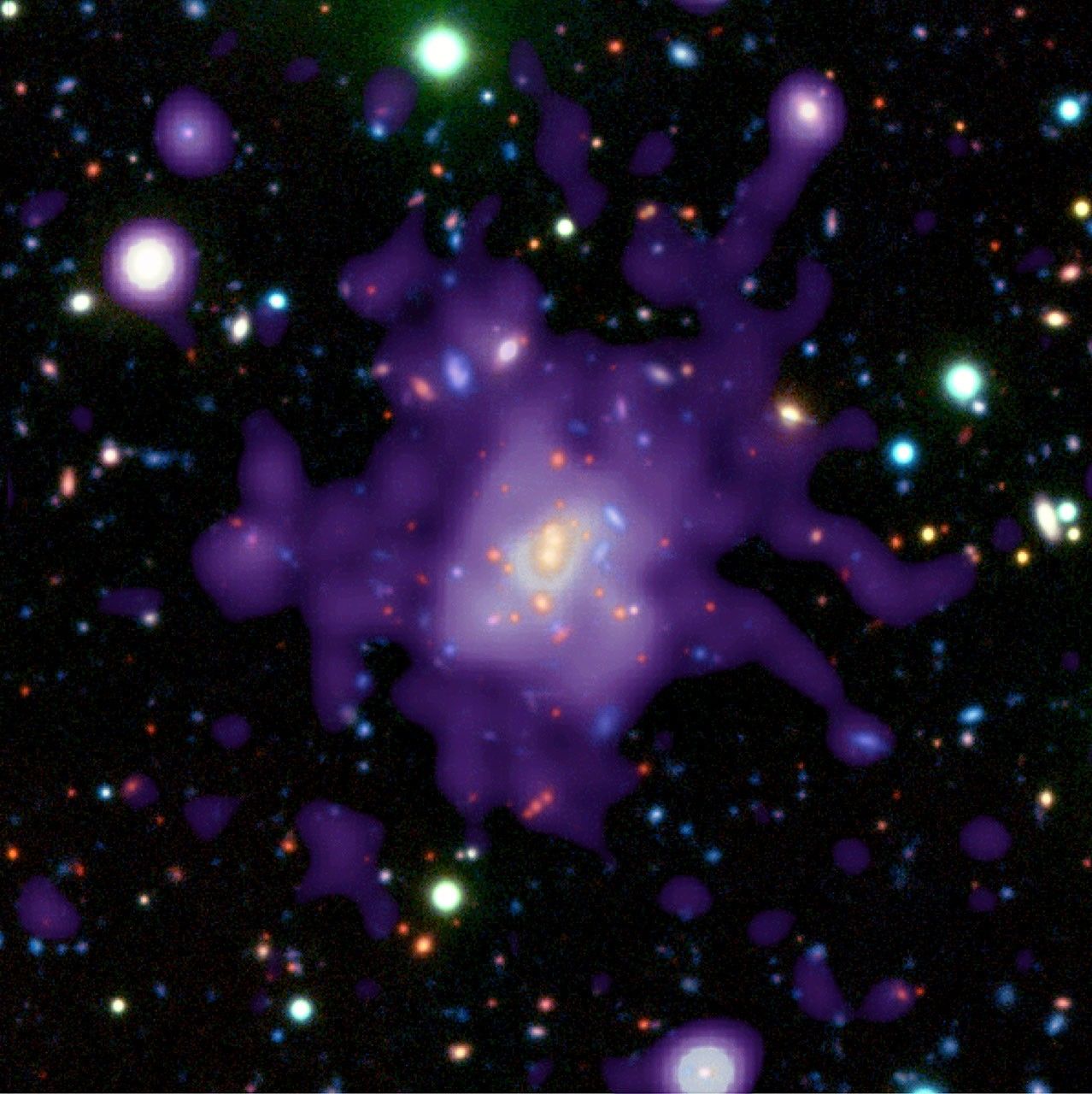 RDCS1252.9-2927 (VLT and + X-ray Composite)