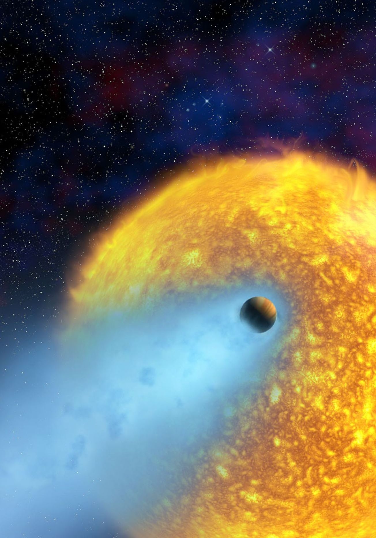 Artist's Concept of Extrasolar Planet HD 209458b