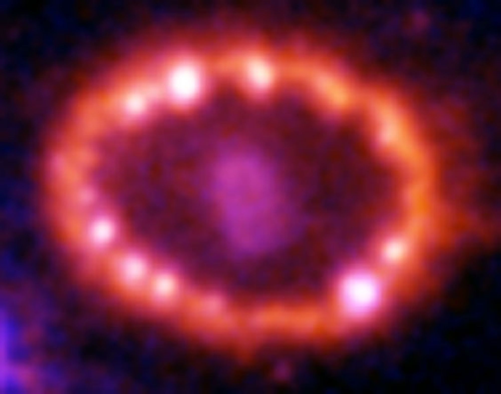Ring Around Supernova 1987A (SN1987A) - December 7, 2001